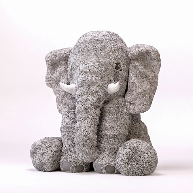 IKEA Plush Elephant Yettstor 3D model image 2