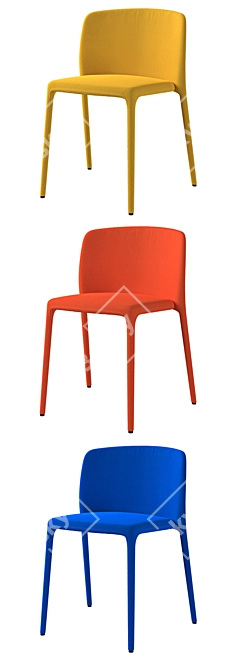 Sleek Achille Chair by MDF Italia 3D model image 2