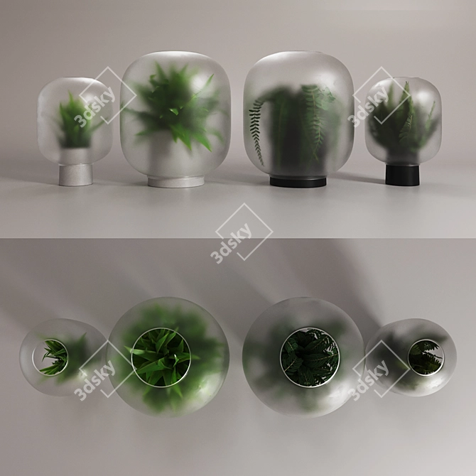 Gejst NEBL Vases: Nature-Inspired Elegance 3D model image 1