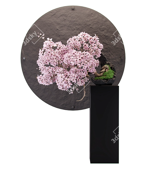 Sakura Bonsai Tree: 3D Model Kit 3D model image 3