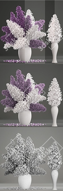 Lilac Bliss Bouquet 3D model image 3