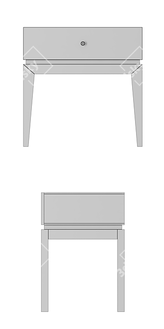 Modern Static Sun Furniture 3D model image 2
