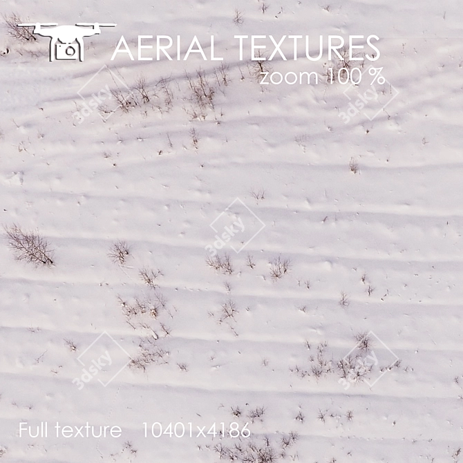 Snowscape 188: Seamless Aerial Exterior Texture 3D model image 2