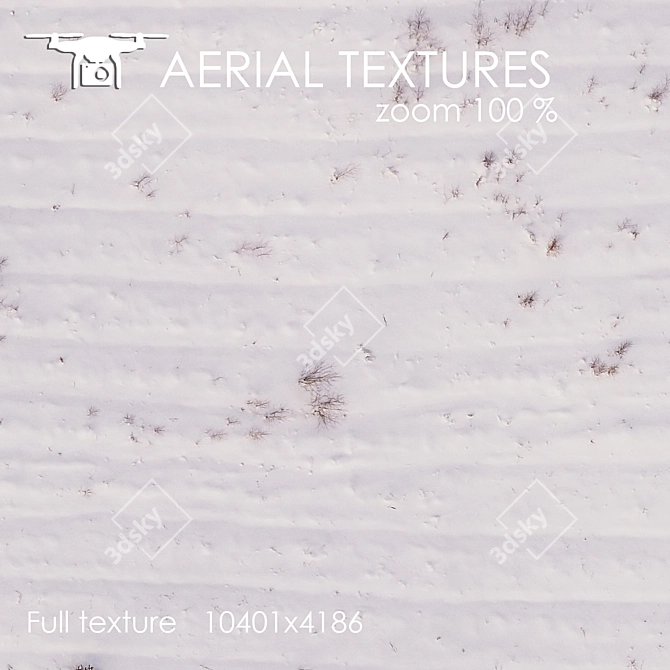 Snowscape 188: Seamless Aerial Exterior Texture 3D model image 3