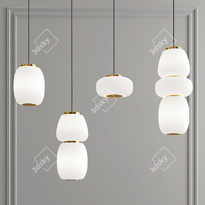 Modern Elegance: Misko Pendant Lamp 3D model image 1