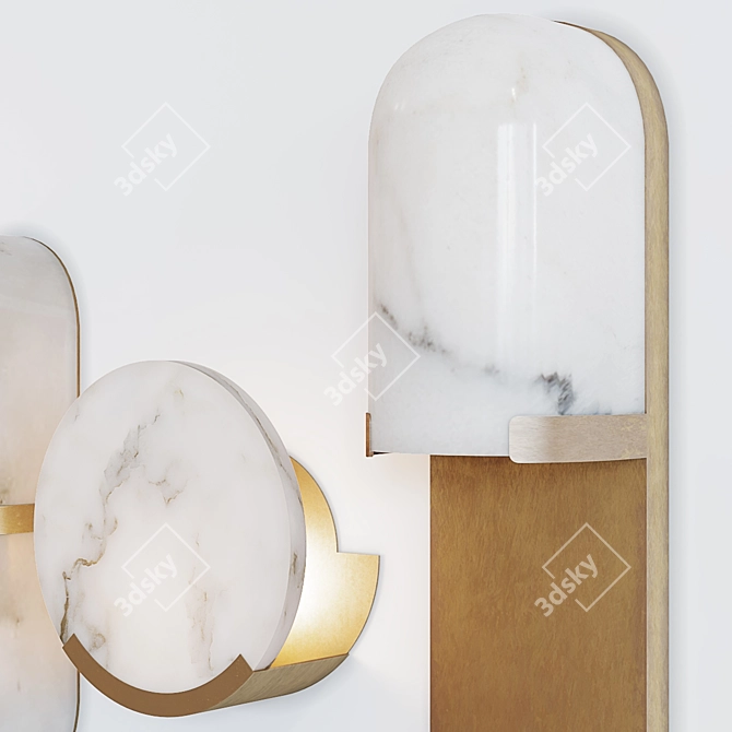 Modern Melange Sconce Collection 3D model image 2