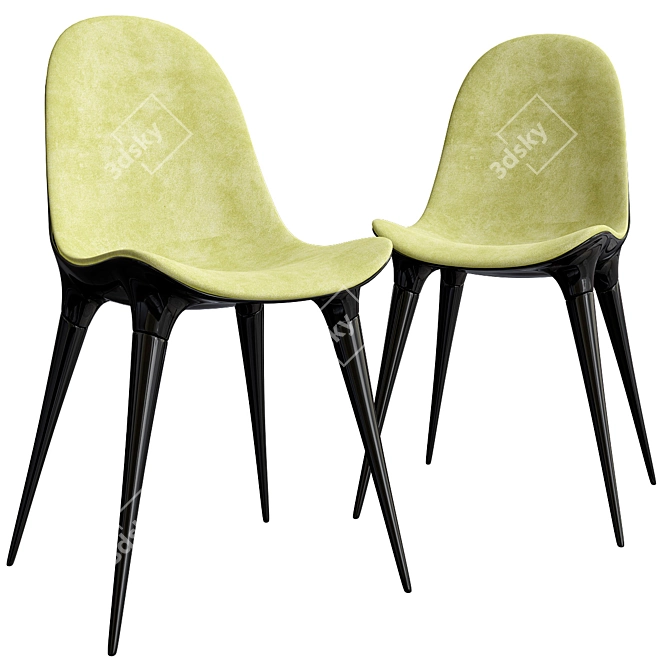 Elegant Philippe Passion Chairs 3D model image 1
