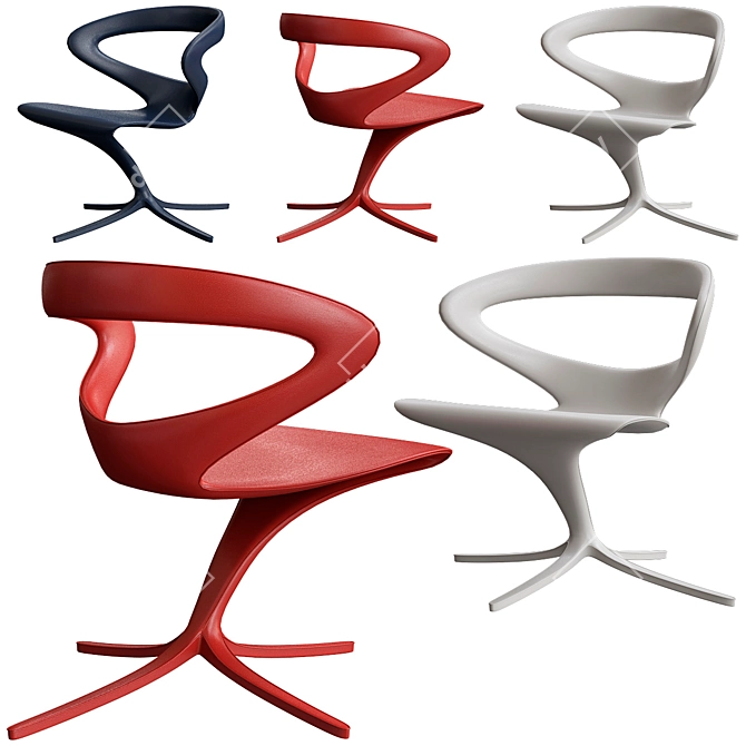 Elegant INFINITI Callita Chaise 3D model image 1