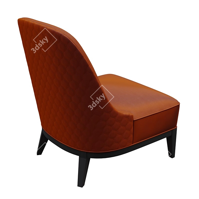 Elegant Noemi Armchair: Timeless Design 3D model image 2