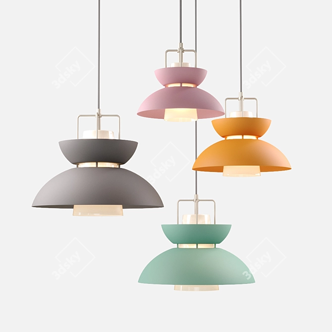 Scandinavian Style Pendant Lights 3D model image 1