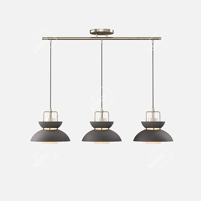 Scandinavian Style Colorful Pendant Lights 3D model image 2