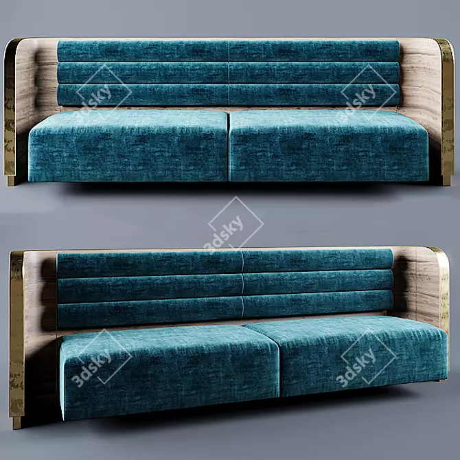 Cafe & Restaurant Sofa: Stylish and Versatile 3D model image 1