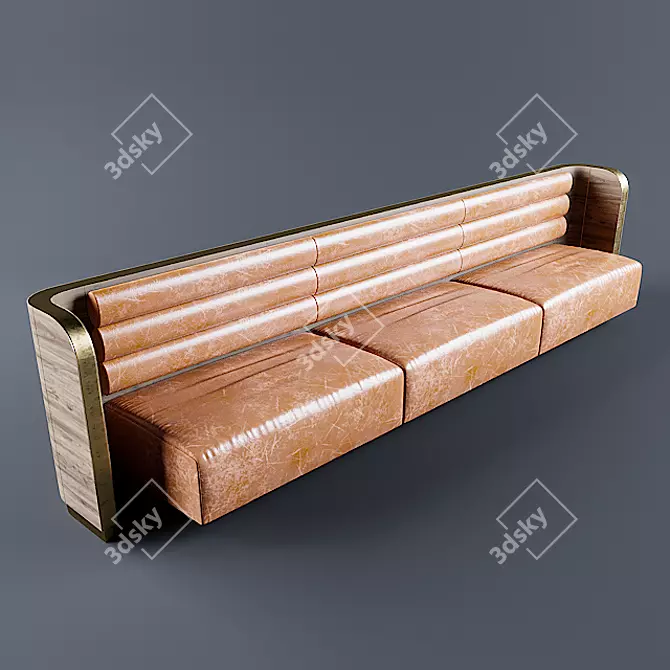 Cafe & Restaurant Sofa: Stylish and Versatile 3D model image 2