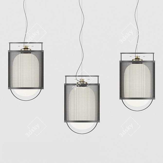 Sleek Denglong Outdoor Lamp 3D model image 1