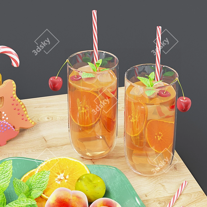 Sweet Juice Delight 3D model image 2