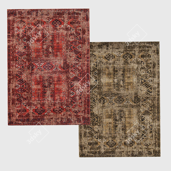 Antiquarian Hadschlu Carpets by Louis De Poortere 3D model image 1