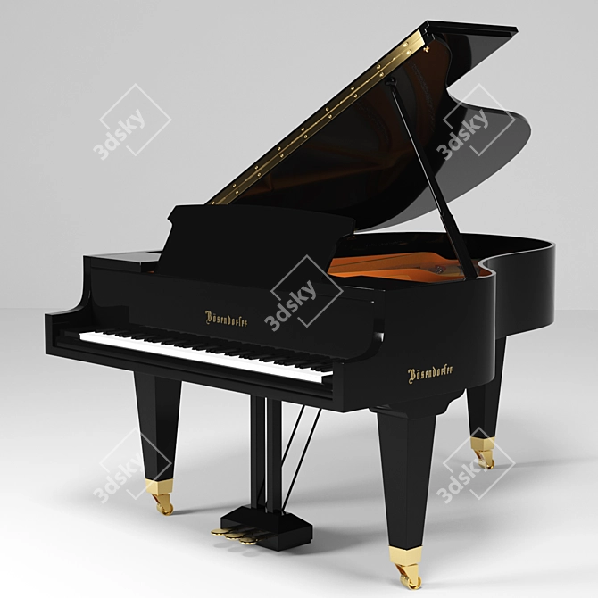 Luxury Bosendorfer Gran Piano 3D model image 1