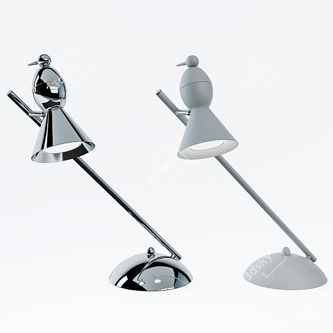 ARTE LAMP PICCHIO A9229LT-1WH: Modern Table Lamp 3D model image 1