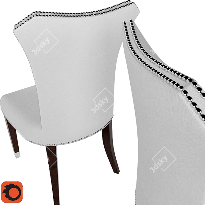 Modern MK Dining Chair 3D model image 2