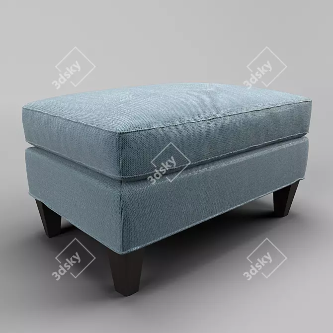 Elegant MESTRE Pouf by Fratelli Barri 3D model image 1