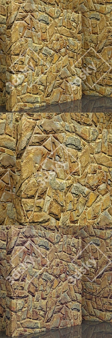 Seamless Stone & Slate Set 3D model image 2