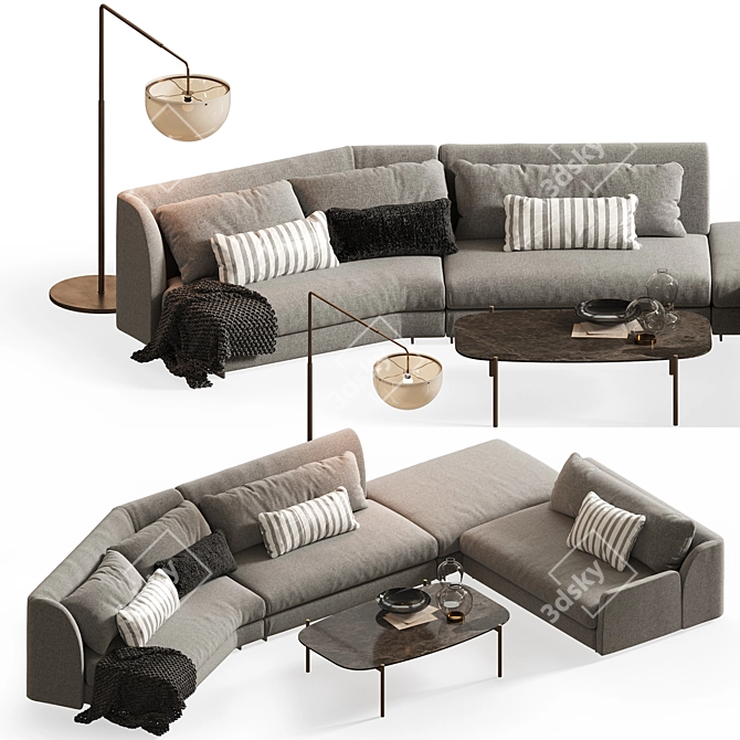 Modern Elegance: CTS Salotti Bloom 3D model image 1