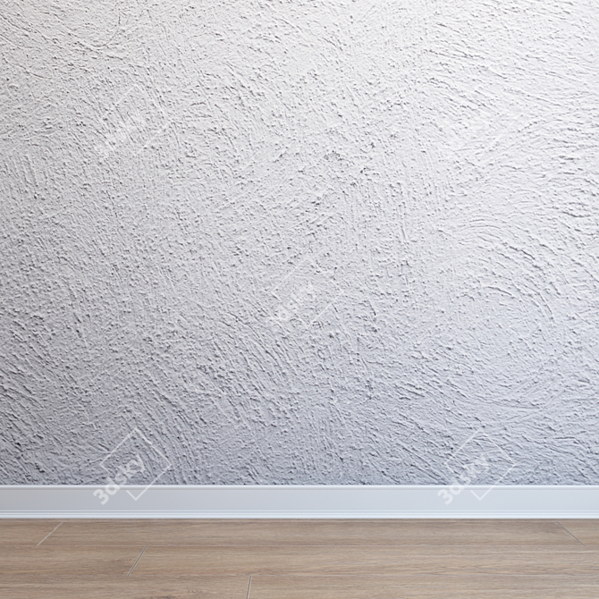 Seamless Ultra HD Plaster 3D model image 1