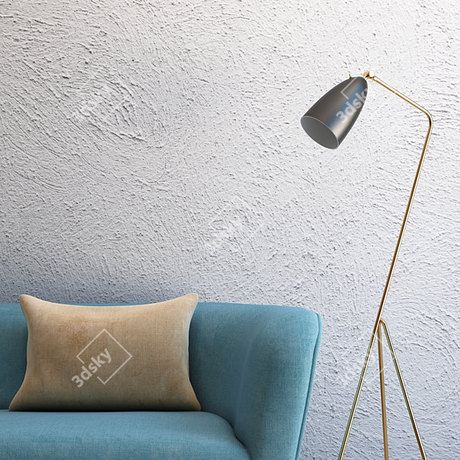 Seamless Ultra HD Plaster 3D model image 2