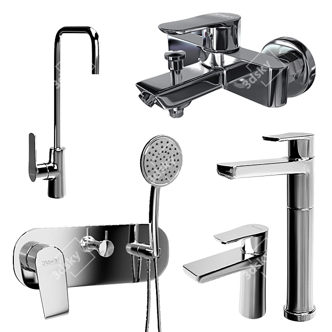 NEWARC Faucet Series 3D model image 1