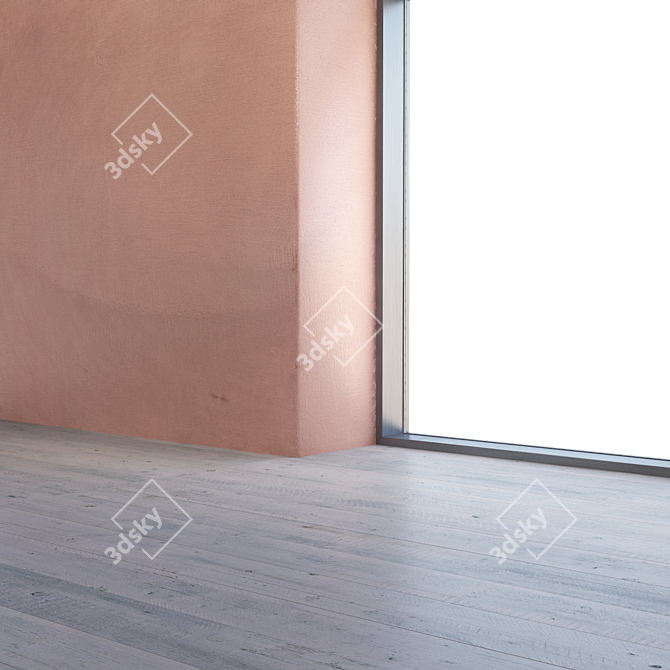 Seamless Plaster Texture Set 3D model image 3