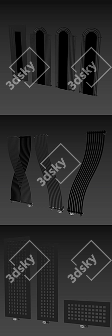 Sleek and Stylish Arbonia Radiators 3D model image 3