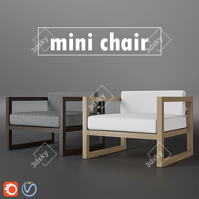 Compact Outdoor Chair 3D model image 1