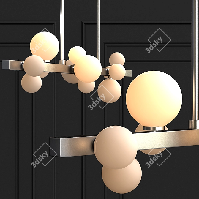 Elegant Mini Hinsdale Chandelier 3D model image 1