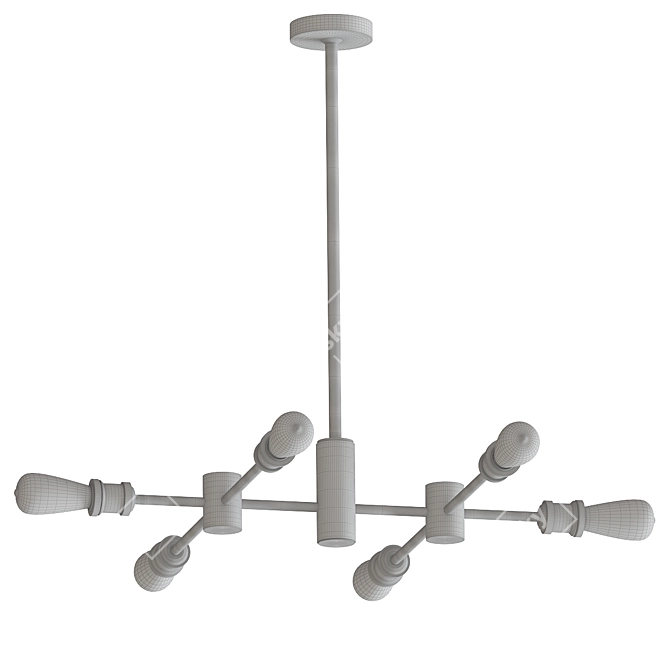 Elegant Illumination: Tribeca Chandelier 3D model image 2