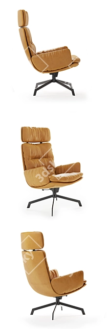 Modern Comfort: Kff Arva Lounge 3D model image 2