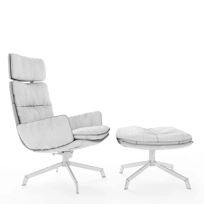 Modern Comfort: Kff Arva Lounge 3D model image 3