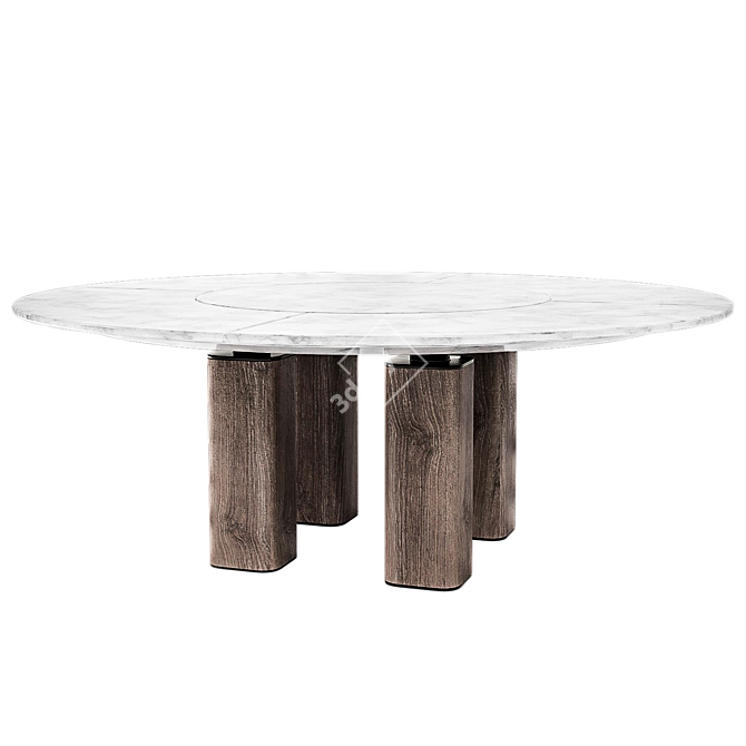 Elegant Poltrona Frau JANE Table 3D model image 1