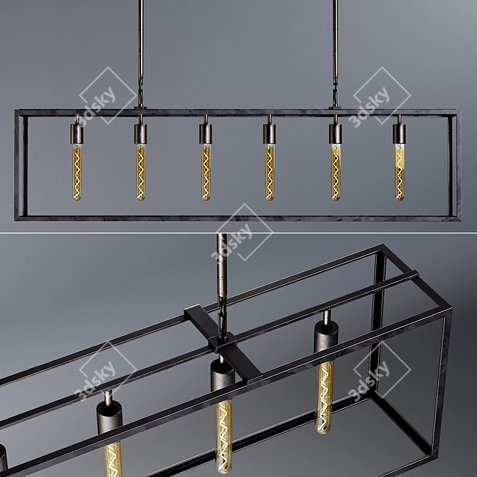 Modern Fillmore Pendant Light: Realistic 3D Model 3D model image 1