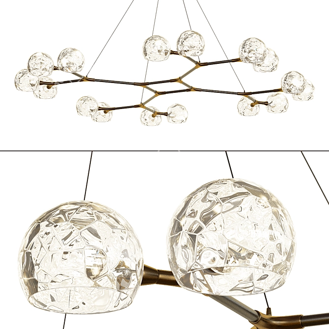 Elegant Horus II Pendant Light 3D model image 1