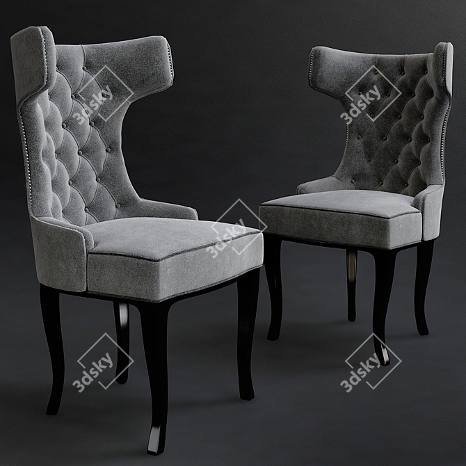 Elegant Midnight Beauty 3D model image 1