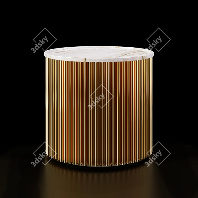 Modern Minimalist Side Table 3D model image 1