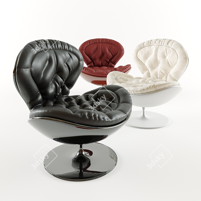 Jetsons Luxe Trio Armchairs 3D model image 1