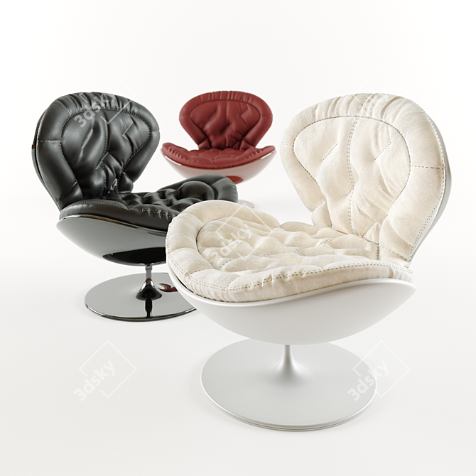 Jetsons Luxe Trio Armchairs 3D model image 2