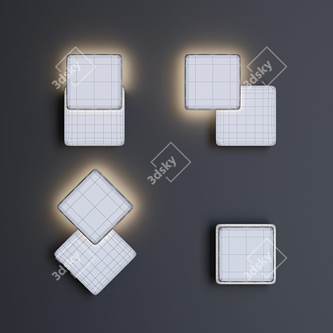 Modern LED Landscape Wall Lamp 3D model image 2