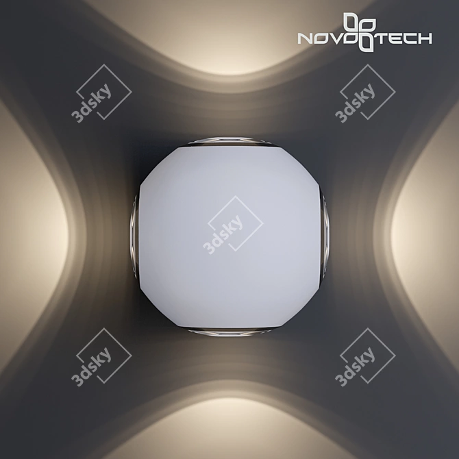 CALLE Landscape Wall Lamp: Modern Design, Aluminum/Glass, IP54 3D model image 1