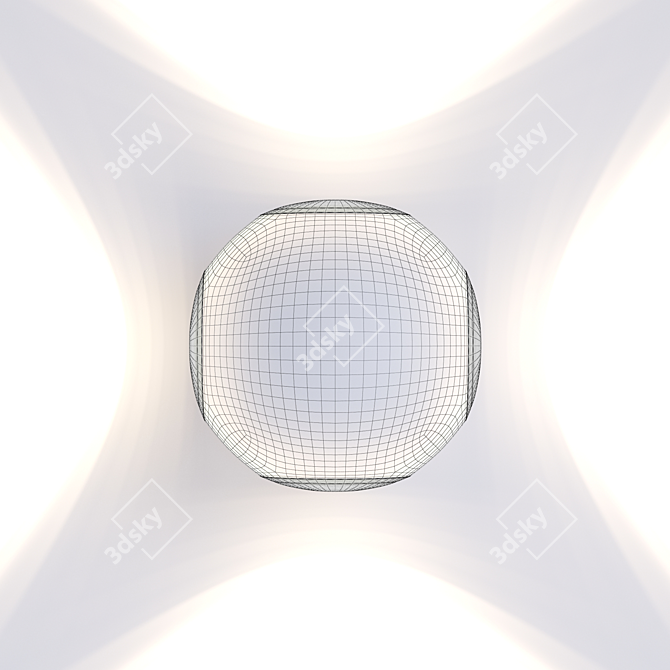 CALLE Landscape Wall Lamp: Modern Design, Aluminum/Glass, IP54 3D model image 2