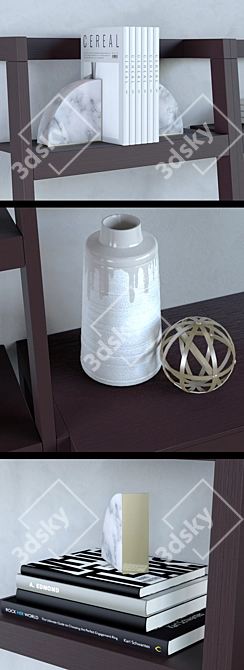 Sawyer Media Stand: Stylish Modular Design 3D model image 3