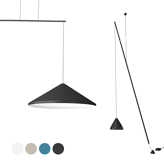 Vibia North: Contemporary Floor & Suspended Light 3D model image 1