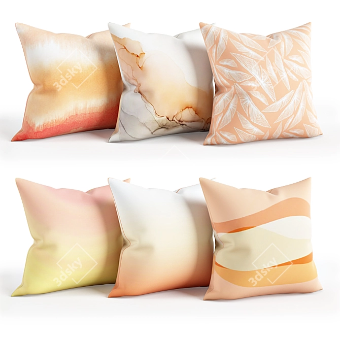 Cozy Cushion Collection 3D model image 1