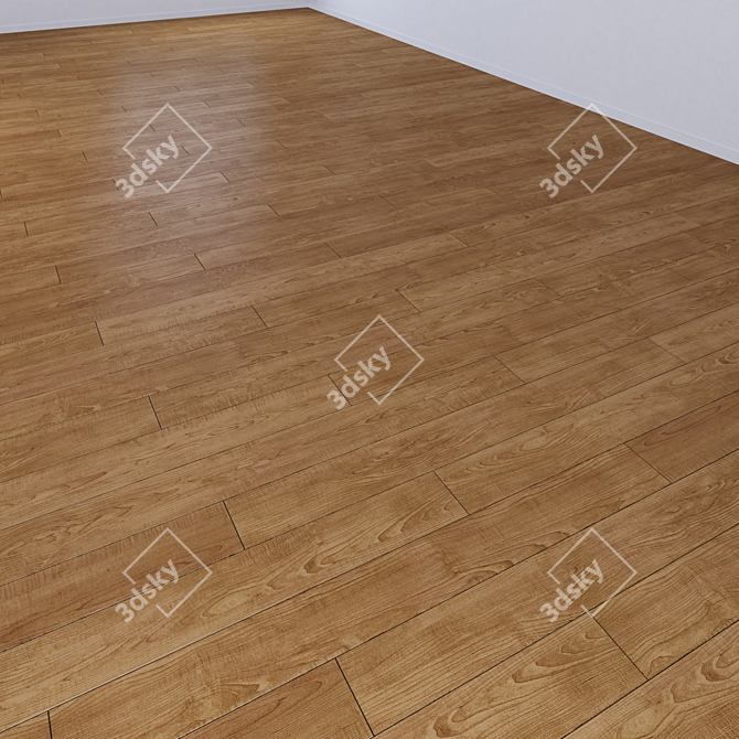  Vintage Hardwood Solid Boards: Multi-Texture Delight 3D model image 1